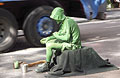 Барселона, живая скульптура на бульваре Лас-Рамблас